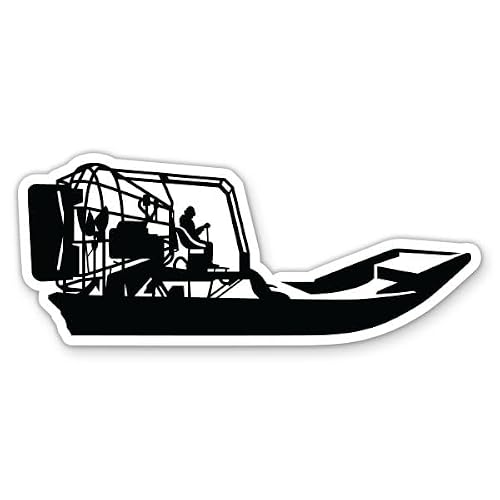 Airboat Sticker Florida Swamp Alligator Tour 3in