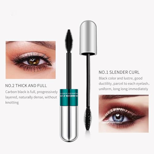 GHFCZOO Dual-Brush Lengthening & Volumizing Mascara (Pack of 2) - Waterproof Black — view 7