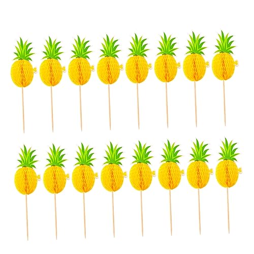 HEALSOPTHY 30 Piezas Decoración para Pasteles Hawaiano Adornos para Fiestas y Cumpleaños Perfectos para Tartas y Postres
