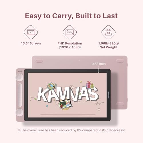 Image of HUION Kamvas 13 (Gen 3) Drawing Tablet with Screen PenTech 4.0 16K Pressure