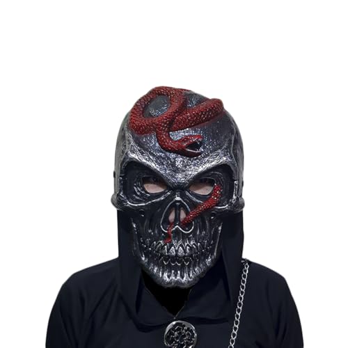 Máscara de Caveira com Cobra halloween