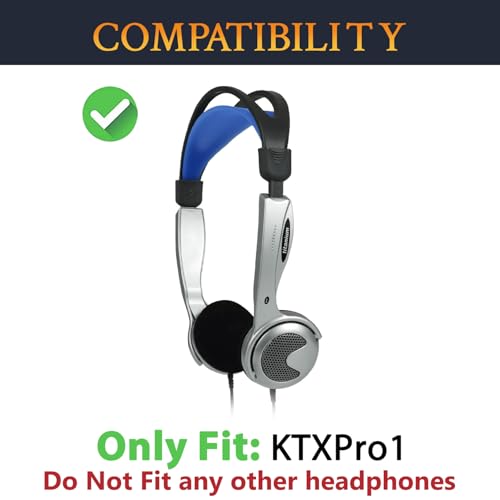 Image of SOULWIT 6Pcs Replacement Earpads for Koss KTXPro1 (KTX PRO1) On-Ear Headphones, Soft and Durable Sponge Ear Pads Cushions with High-Density Foam - Black