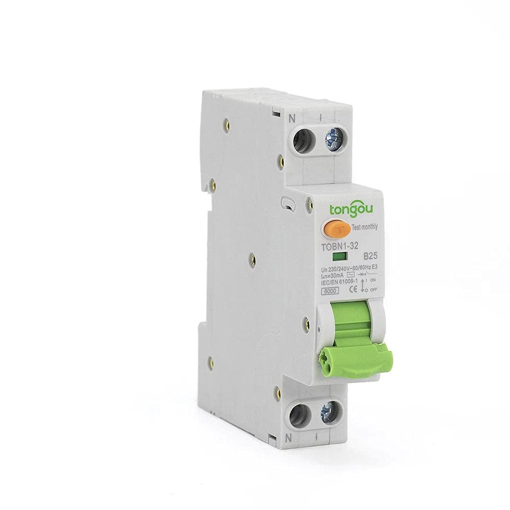 Circuit Breaker Rcbo B Curve Type Ac 6Ka 18Mm 16A 10Ma 30Ma 100Ma 300Ma Residual Current Circuit Bre