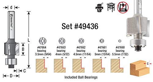 Amana Tool - 49342 Binding/Rabbeting 15mm (19/32) Dia x 11.5