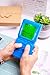 HLF Retro Brick Game Console Large Screen with Green Backlight Built-in 23 Multi-Mode Block Games Classic Nostalgia Speed and Difficulty Adjustable Powered by 2 AA Batteries (Blue)