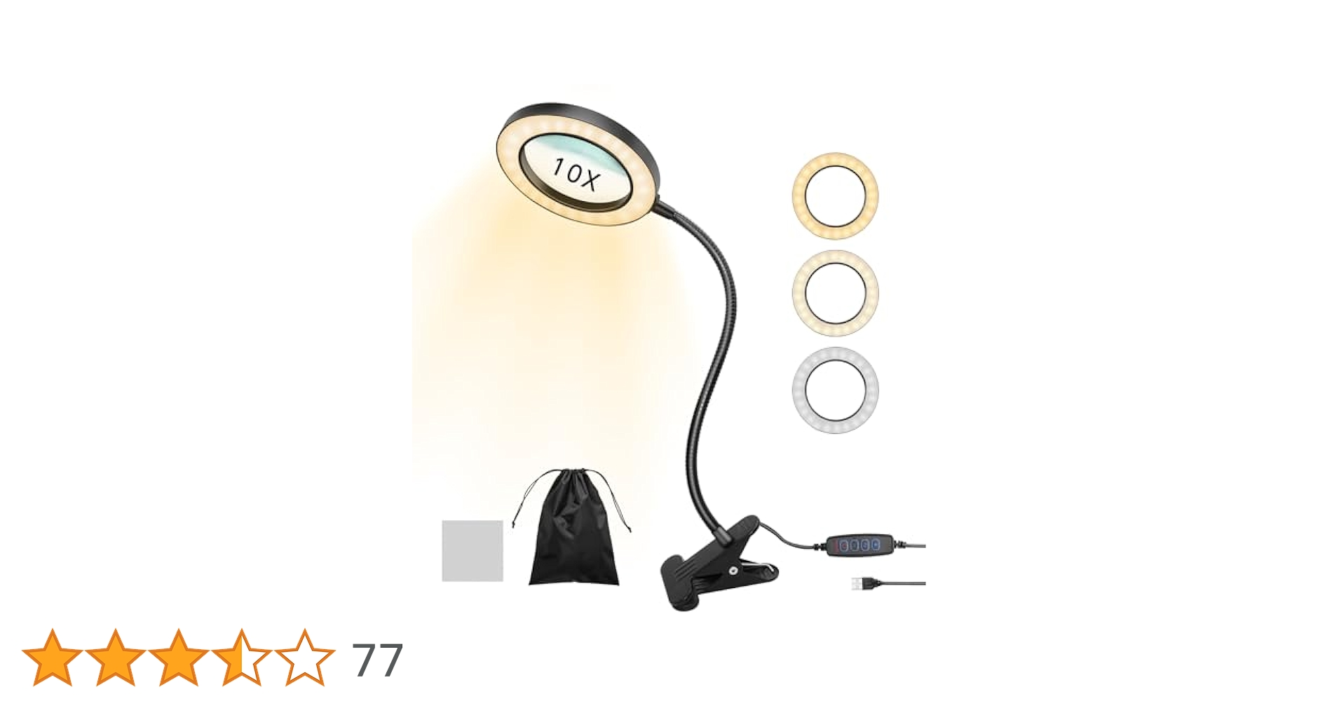 ぺです☺︎ Amazon | tom-shine 拡大鏡 スタンドルーペ ABS クリップ式 倍率