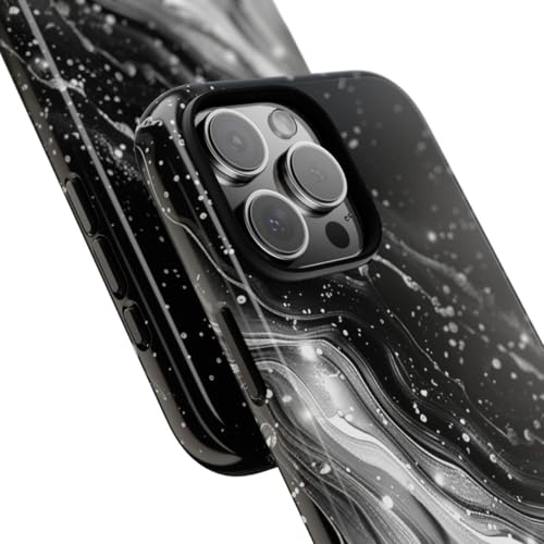 Coque iPhone 16 Pro Max galaxie noir et blanc rigide - 2