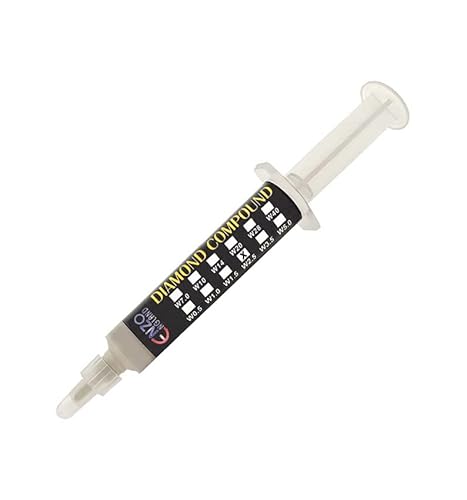 ENZO ENGLAND Abrasive Diamond Lapidary Compound Paste W2.5 Micron #4000 Grit Grain 5 Gram Syringe for Fine Polish of Knife & Razor Cutting Blade Sharpening Lapping Polishing