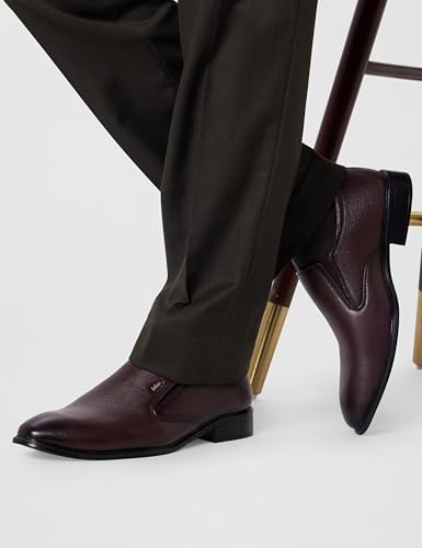 Image of Lee Cooper LC1474E2R Men's Lightweight Leather Shoes | Comfortable, Stylish Slip-On Formal Footwear for Office, Business
