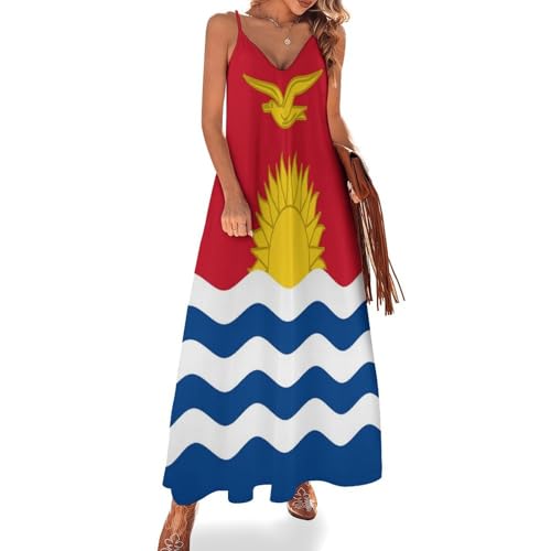 Robe d'été drapeau de Kiribati bohème idéale pour la plage