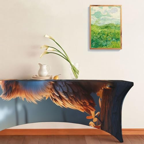 Nappe rectangulaire 1,8m élasthanne infroissable résistante