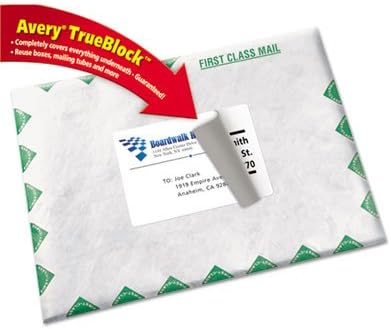 Avery 8168 Inkjet Labels, Shipping, Permanent, 3-1/2-Inch x5-Inch, 100/PK, WE