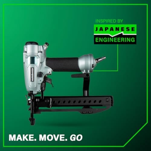 Metabo HPT PRO Finish Stapler, Pro-preferred Pneumatic Power Nailers, Finish Tool for Carpentry & Industrial Uses, All-Metal Key Component, 18 Gauge, 1/4" Crown Staples, Length 1/2" to 1-1/2", N3804A5 thumbnail 13