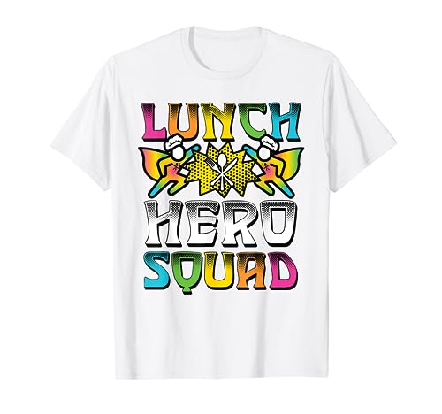 Almuerzo Hero Squad a Food Service Cafetería Señoras Trabajadoras Crew Camiseta