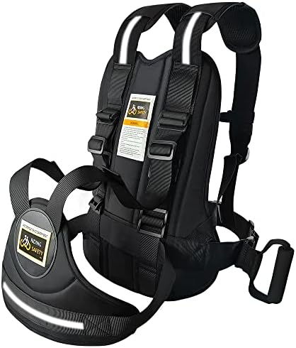 Jolik Child Motorcycle Harness Adjustable with Two Handles, Breathable Material in Black
