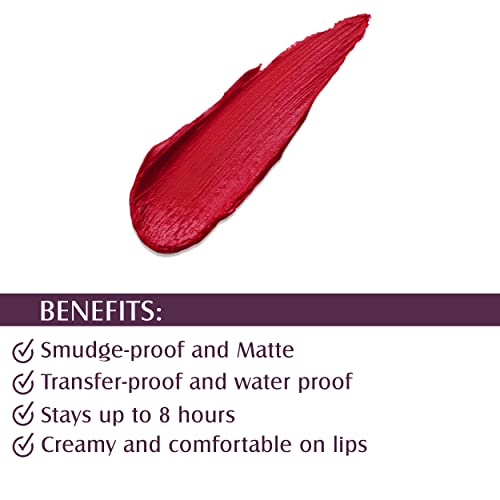 Image of Glam21 Lip Sutra Non-Transfer Crayon Lipstick |Lightweight & Longlasting| Creamy and comfortable on lips -2.8 gm | Red Apple-03