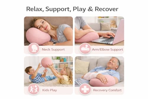 Almohada redonda esférica de microperlas 10 pulgadas miniatura 5
