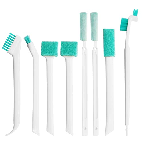 ALLY-MAGIC Y4-JYQJS Lot de 8 brosses de nettoyage 8 en 1 pour petits trous, clavier, bouteille, carrelage
