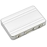 RIIPOO Business Card Holder, Mini Business Card Organizer, Business Card Case with Aluminum Case