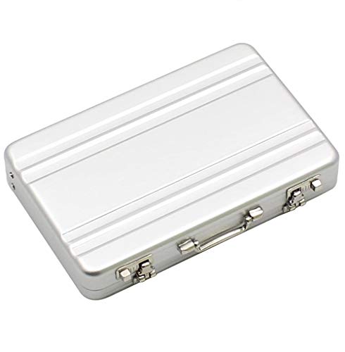 RIIPOO Business Card Holder, Mini Business Card Organizer, Business Card Case with Aluminum Case