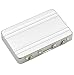 Riipoo(TM) Fashion New Mini Code Case Aluminum Business Card Holder Name Card Holder Case, Product Material 0.6mm Aluminum (Silver)