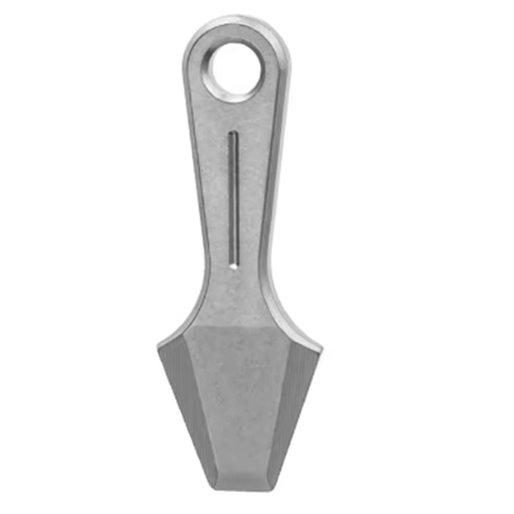 CTRLZS Titanium Pry Bar Mini Titanium Alloy Crowbar Keychain Pendant Tool Silver