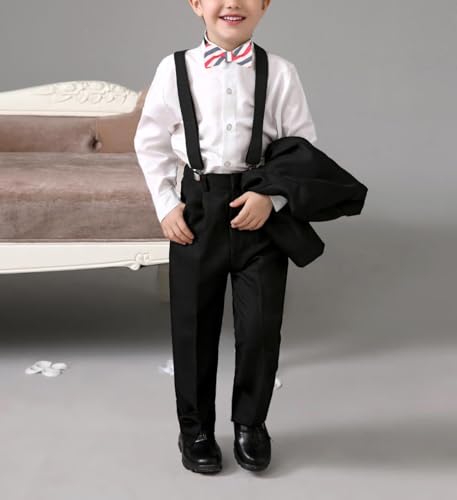 Flairs New York Little Gentleman's Kids Bow Tie (Red White Blue [Baber Pole])2