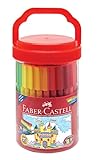 Faber-Castell - Connector Pens Bucket (50 markers) - Premium Art Supplies For Kids