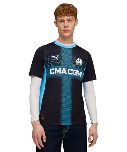 PUMA Olympique Marseille Maillot de football réplica pour homme Extérieur 2025/2026, bleu, S