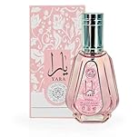 Perfume Yara Eau de Parfum 50 ml, Perfume Árabe para Mujer de Larga Duración, Fragancia Dulce y Acaramelada con Notas Florales y Frutales, Formato Ideal para Llevar en el Bolso o de Viaje (Yara 50ml)