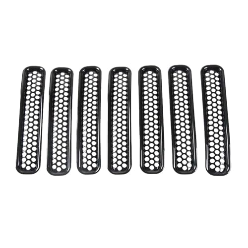 Rejilla frontal antipedradas para coche Wrangler TJ 1997-2006, kit de inserciones de malla