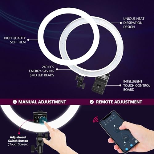 Webcam Stand with Ring Light