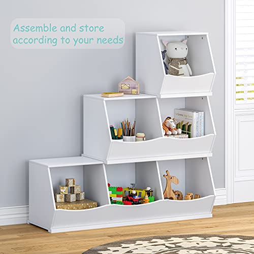 image for UTEX Toy Storage Organizer,Kids Stackable Toy Storage Bins,Toy Boxes a