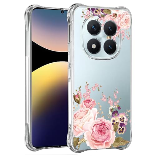 Sailundeng �X�}�z�P�[�X Xiaomi Redmi Note 14 Pro 4G �P�[�X �K�[���Y ���f�B�[�X �X���� �ϏՌ� �N���A �ԕ� �_�� TPU �ی�J�o�[ Xiaomi Redmi Note 14 Pro 4G ���[�Y�t�����[