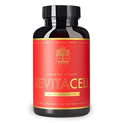 REVITACELL Premium Anti-Aging Supplement | NMN Telos95 and L-Ergothioneine | Activates Anti-Aging Genes | Optimizes Mitochondrial Health & Function | Reduces Oxidative Stress | Telomere Support