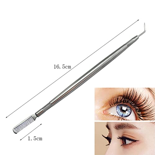zoerbufan Wimpernlifting Seperator, Wimpernkamm aus Edelstahl, Wimpern Lifting Tool & Kamm, 16.5cm Lash Lift Zubehör