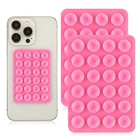 Lot De 5 Supports De Téléphone à Ventouse En Silicone Adhésif Mains Libres Pour Téléphone Portable (rose Clair