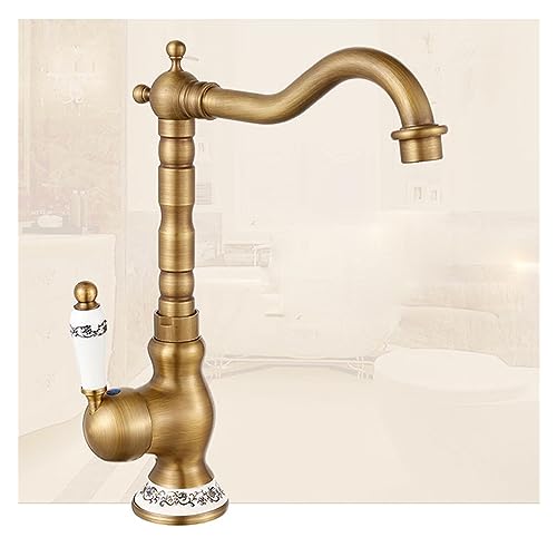 Robinet laiton antique basse taille pour éviter les éclaboussures