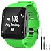 GVFM Band Compatible with Garmin Forerunner 35, Soft Silicone Replacement Watch Band Strap for Garmin Forerunner 35 Smart Watch, Fit 5.11-9.05 Inch (130-230 mm) Wrist (Lime (Black Buckle))