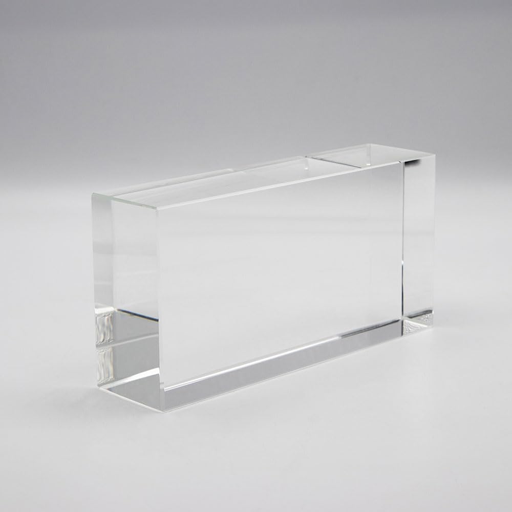 Fuchs Design Szklany clinker Crystal Collection Pure polerowany, ok. 20 x 10 x 5 cm