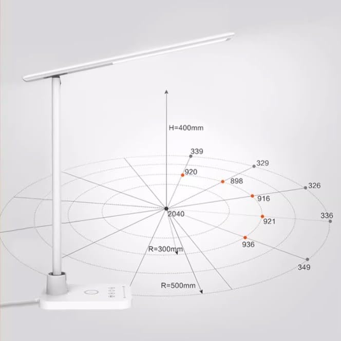 Lampada da Scrivania Lampada da scrivania a LED, lampada da scrivania dimmerabile 4000K, lampada di protezione degli occhi touch da 12 W con attenuazione continua, luce notturna, timer automatico da 4
