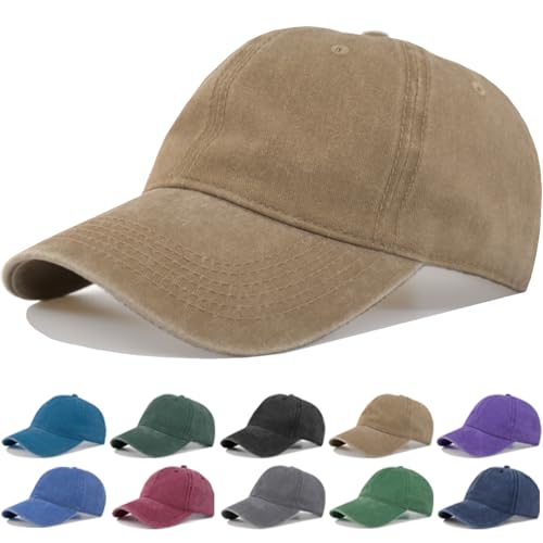 Image of Oversized XL XXL Vintage Washed Baseball Dad Hat Men Women Extra Large Big Head Ball Cap