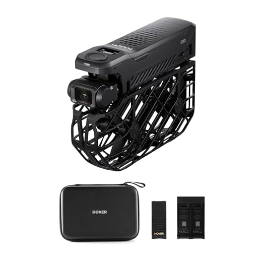HOVERAir X1 Pro Caméra Sport 4K, Caméra Volante Pliable avec Vitesse de Suivi: 42KM/H, 10+ Modes Automatiques, Vol Partout avec OmniTerrain, SmoothCapture 2.0(Basic Combo)