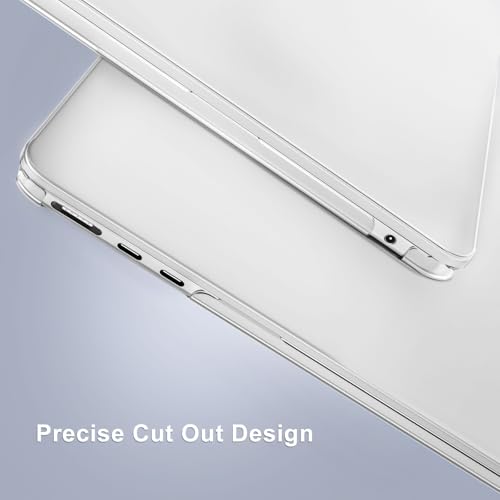 MOSISO Compatible with MacBook Air 13.6 inch Case M4 M3 M2 A3240 A3113 A2681, Protective Hard Shell Cover for MacBook Air Case M4 M3 M2 13 inch Touch ID 2026 2025-2022 Release, Crystal Clear - Image 8