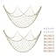 Large Fish Net Wall Hanging - 79x59 Inch Photo Display Net With 30 Clips For Ocean Beach Nautical Party Decor - View #9