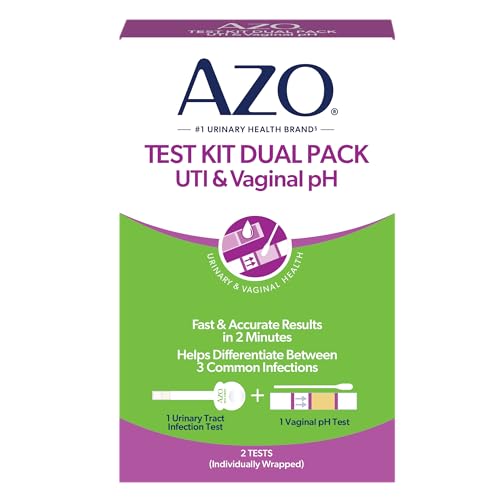 Image of AZO Urinary Tract Infection (UTI) Test Strip + Vaginal pH Test Kit, Fast & Accurate Results, from The #1 Most Trusted Brand, FSA /HSA Eligible
