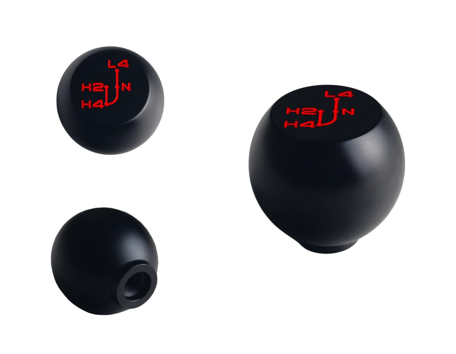 JGR Billet Aluminum Flat Top Classic Engraved 4x4 Transfer Case Shifter Knob Compatible with Toyota Truck Hilux 4Runner Tacoma RF1A VF