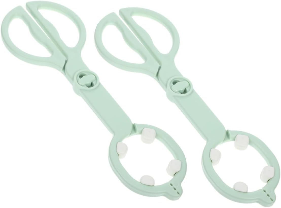 SECFOU 2pcs Bottle Clamp Pacifier Tongs Non-slip Heat Resistant Drying Rack for Nursery