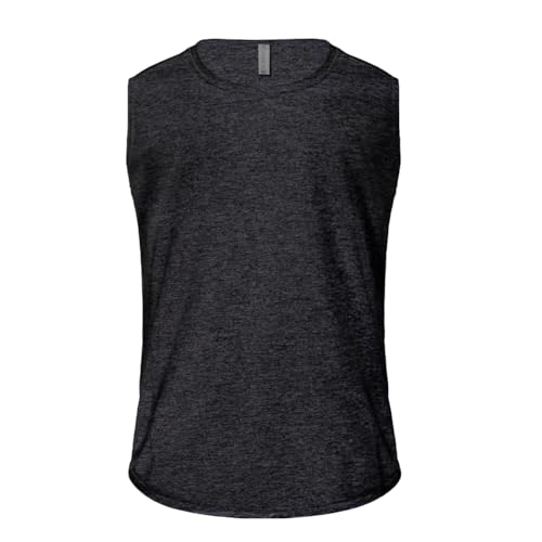 Regata Machão Dry Fit Plus Size Academia Masculina Fitness (Chumbo, G2)