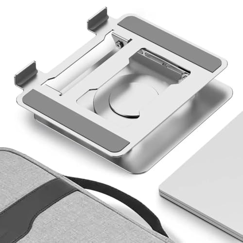 Soporte para portátil de aluminio ajustable elevador para laptop giratorio 360 plegable 7